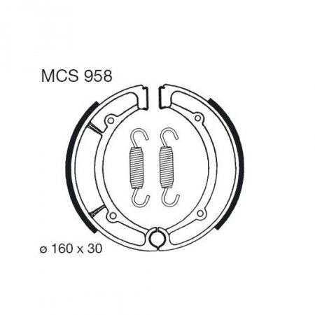 Būgninių stabdžių trinkelės LUCAS MCS 958